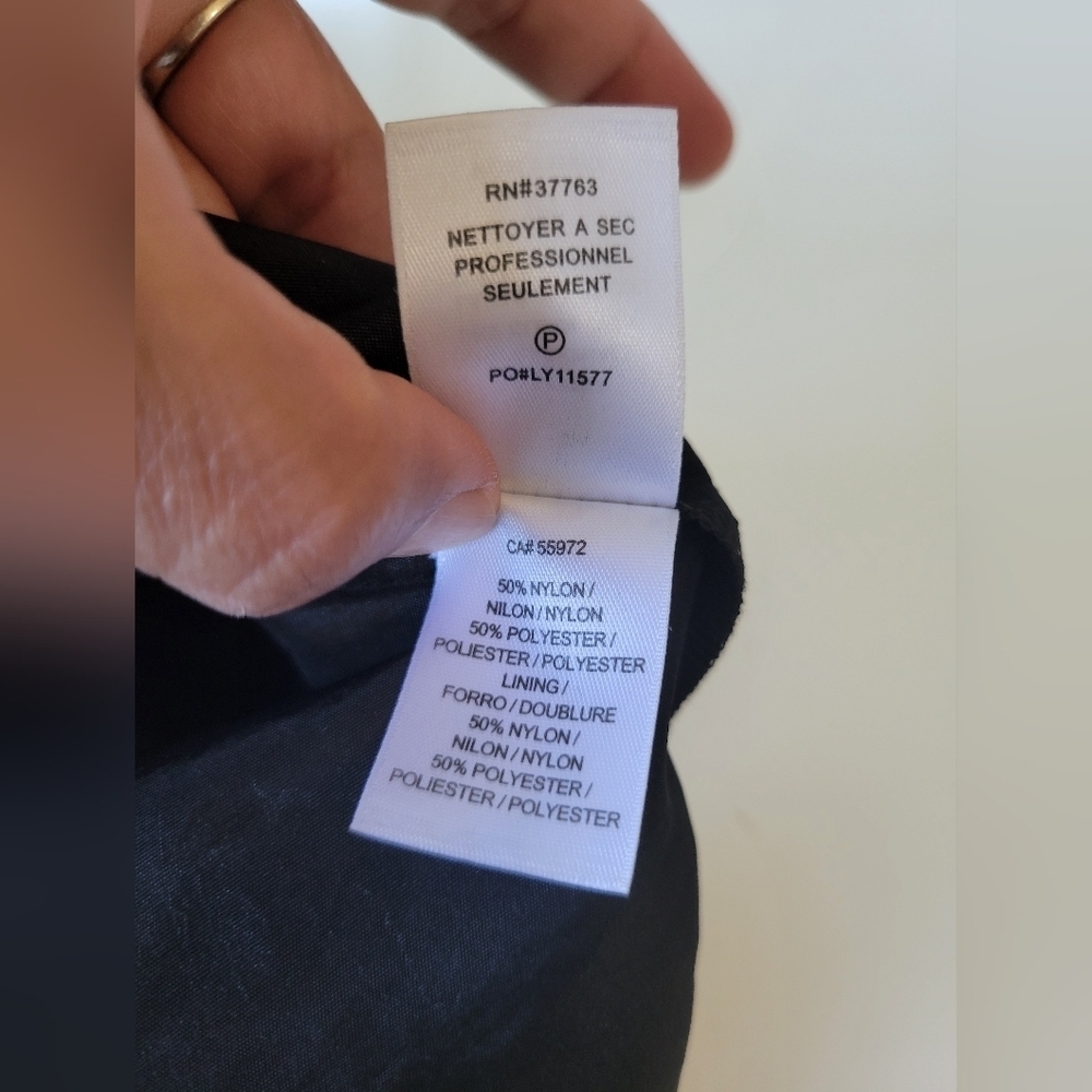 Laundry By Design Rosette One Shoulder Little Black Dress 4 Nwt - Picture 10 of 14